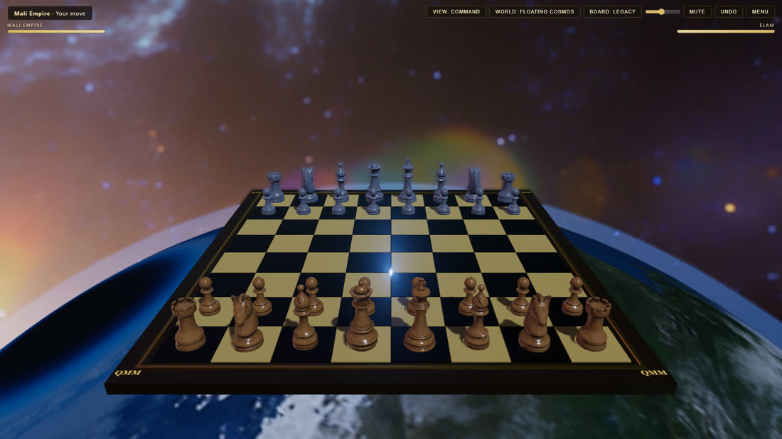 BLOODLINES — a chess board floating in orbit above Earth